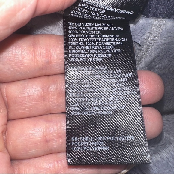 The North Face Womens Lavender Fleece Lined Zip Front Mock Neck Sweatshirt Small - Picture 3 of 10